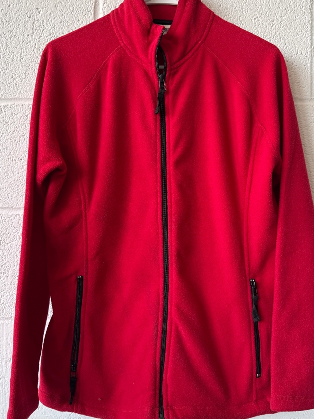 Clique women’s polyester red fleece jacket
